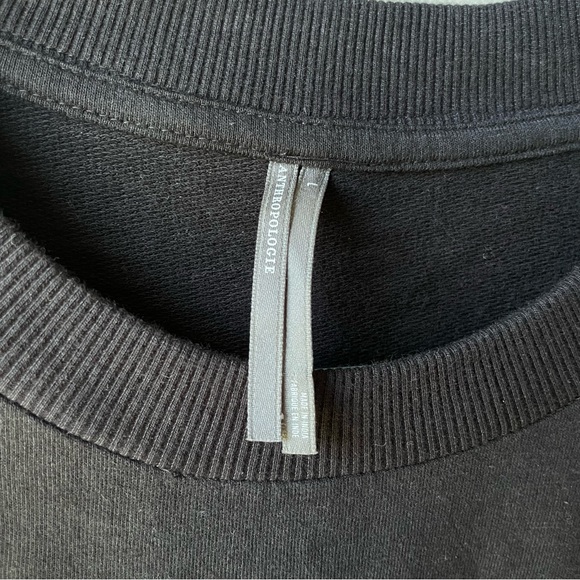 By Anthropologie Women’s Floral Appliqué Crew-Neck Sweater Sz Large Embroidered - Picture 5 of 8